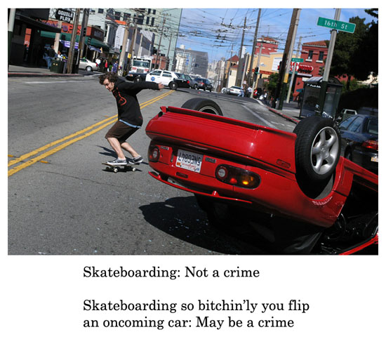 skateboarding bitchinly