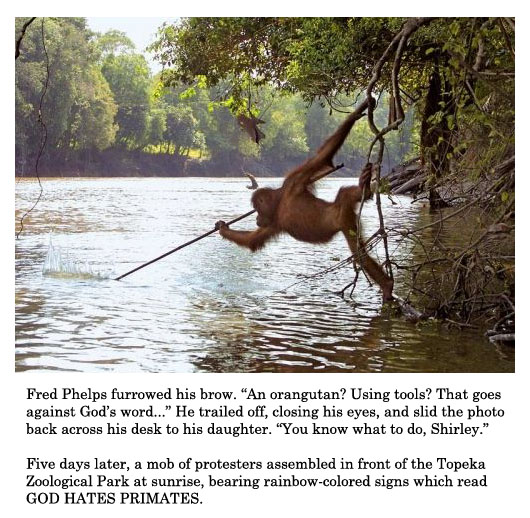 fred phelps and the orangutan