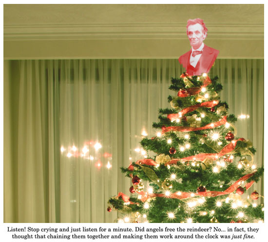 its an abraham lincoln christmas